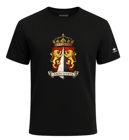 Tricouri - Tricou Dacia Invicta, negru, PAT123