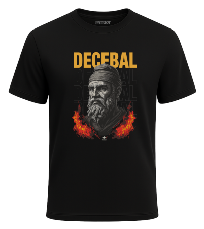 Tricou - Tricou Decebal, negru, PAT40