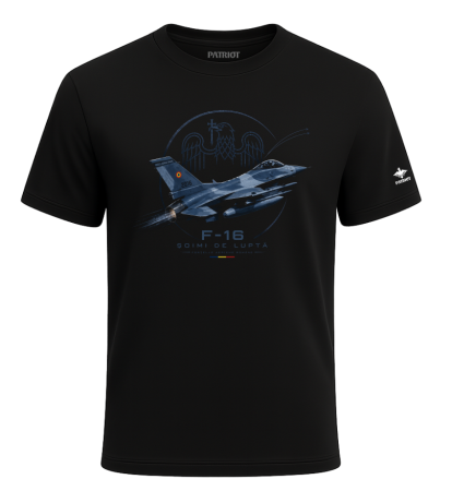 Tricouri - Tricou F-16 Soim, negru, PAT99