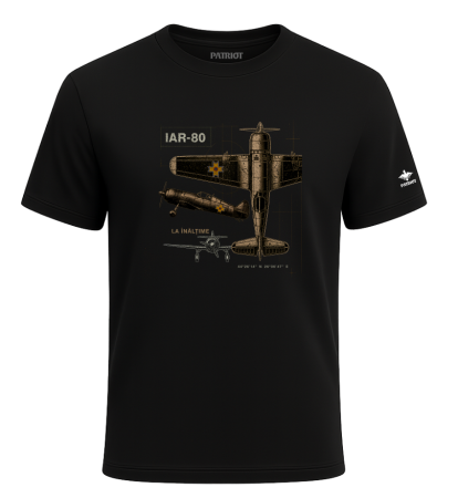 Tricouri - Tricou IAR-80, negru, PAT139