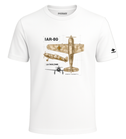 Tricouri - Tricou IAR-80, alb, PAT140