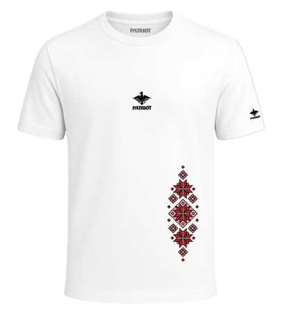 Tricouri - Tricou Motiv Popular lateral, alb, PAT198