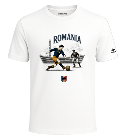 Tricouri - Tricou Romania 1930, alb PAT194