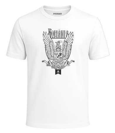 Tricou - Tricou România Întregită, alb, PAT59