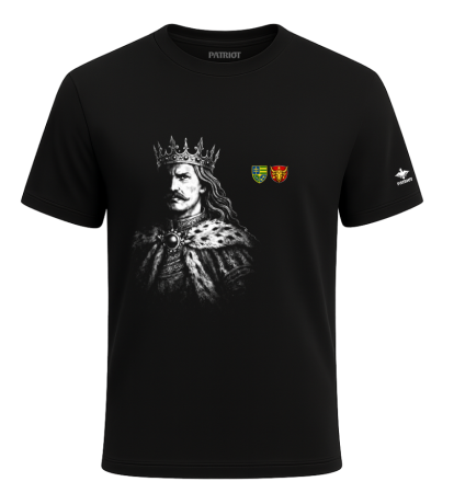 Tricouri - Tricou Stefan, negru, PAT182