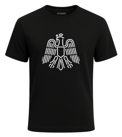 Tricou - Tricou Stema stil, negru, PAT75