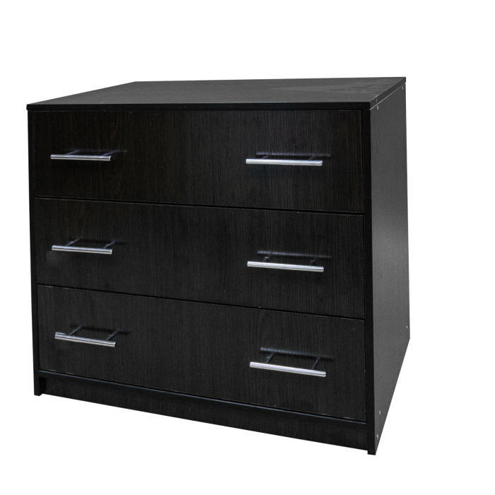 Comoda 3 sertare, Wenge, grosime 1.6 cm, 80x45x70 cm [2]