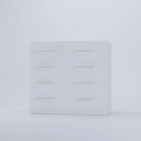 Comoda 4 sertare Alb [3]