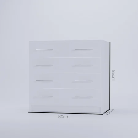 Comoda 4 sertare Alb [4]
