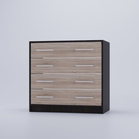 Comoda 4 sertare, Wenge + Sonoma, 80x45x85 cm [3]