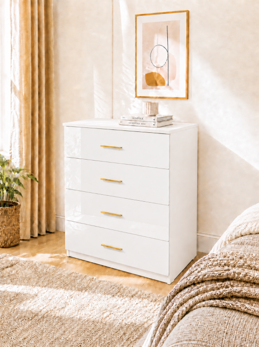 Comoda cu 4 sertare mdf lucios [2]