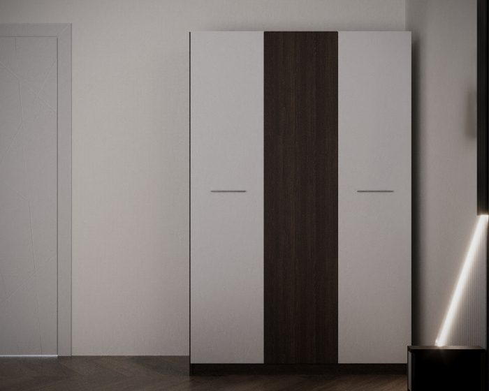 Dormitor Adria Tapitat 3 Usi Wenge&Alb [3]