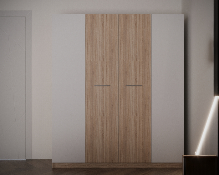 Dormitor Adria Tapitat 4 Usi Sonoma&Alb [3]