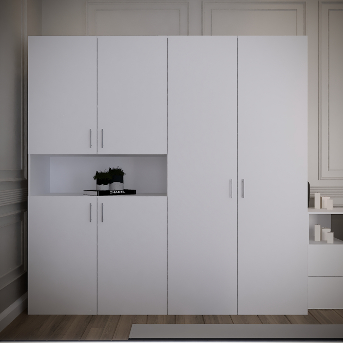 Dormitor Montana Tapitat Alb 4 Usi V 2 [5]