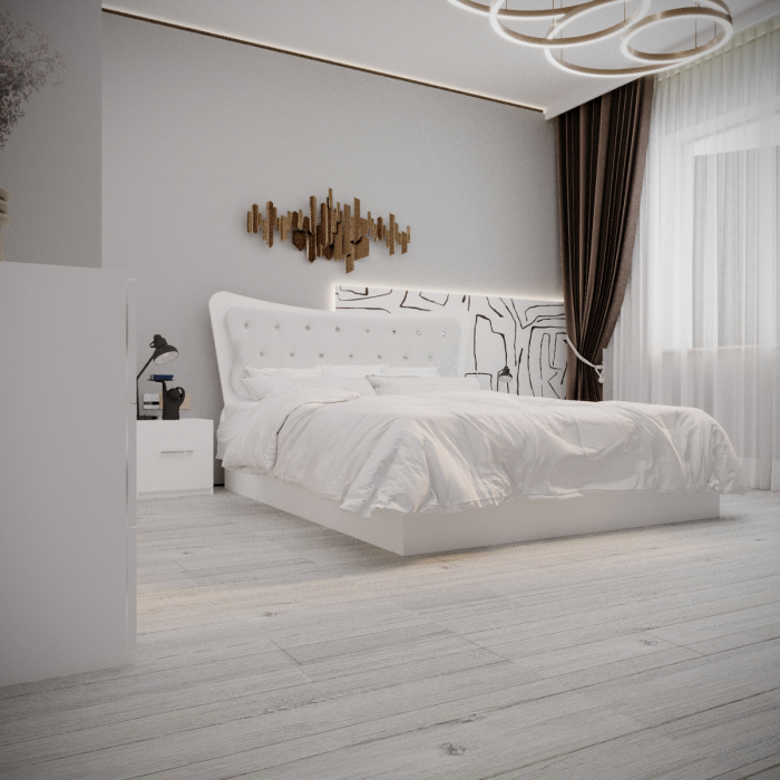 Dormitor Vista Tapitat Alb 3 usi [3]