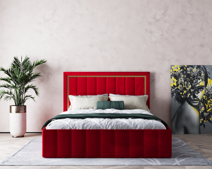 Pat Elegance Tapitat Rosu 180x200 [5]