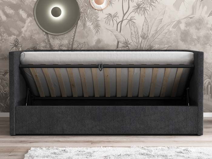 Pat tapitat  LOLA cu Somiera Rabatabilă [2]