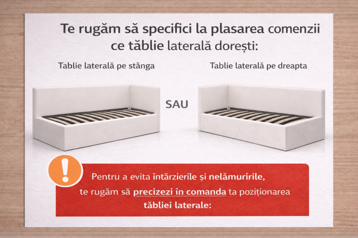 Pat Tapitat Luna cu Somiera Rabatabila si Lada de depozitare [2]