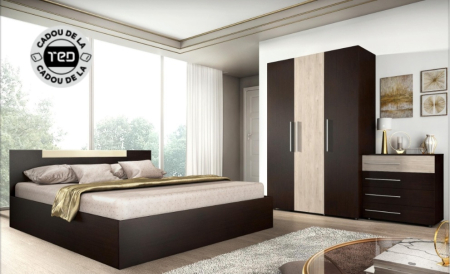 Seturi Dormitor - Dormitor Andrei Wenge&Sonoma