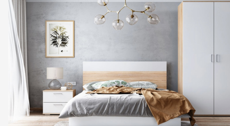 Seturi Dormitor - Dormitor Dante Sonoma&Alb