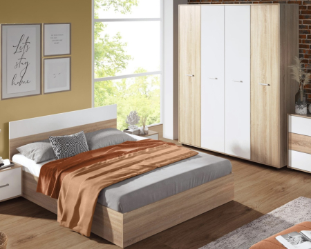 Seturi Dormitor - Dormitor Iris Sonoma&Alb