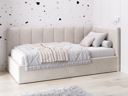 Pat Tapitat 140x200 - Pat Bingo cu Somiera Rabatabila