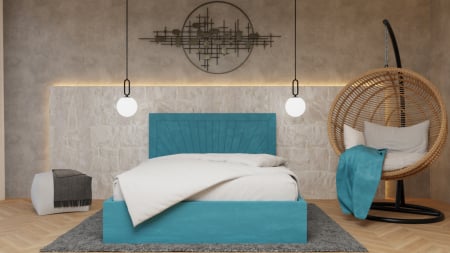 Pat Tapitat 160x200 - Pat Lotus Tapitat 160x200