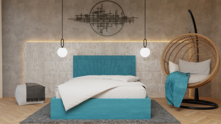 Pat Tapitat 160x200 - Pat Lotus Tapitat 160x200