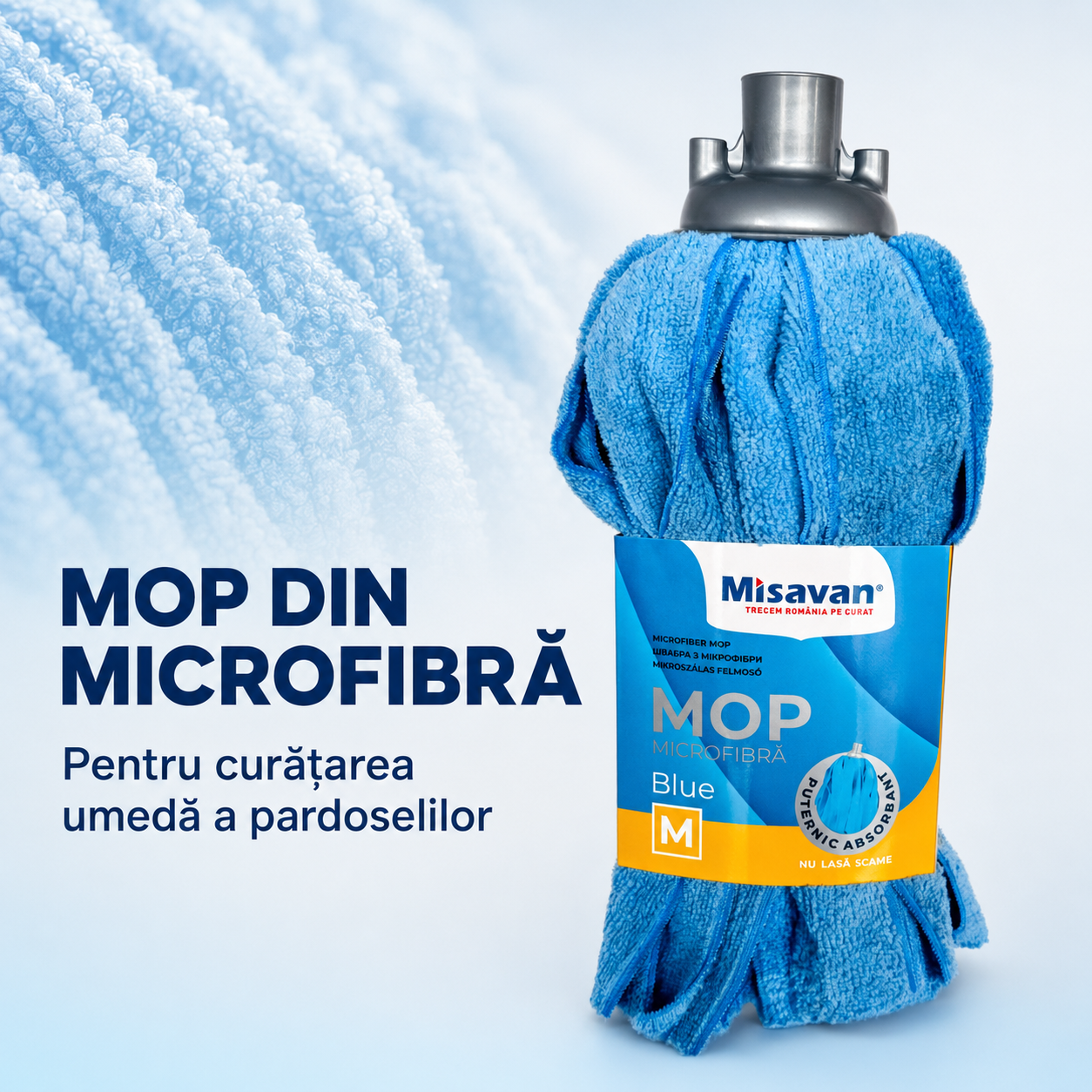 Misavan Mop din microfibră Blue, mărimea M [5]