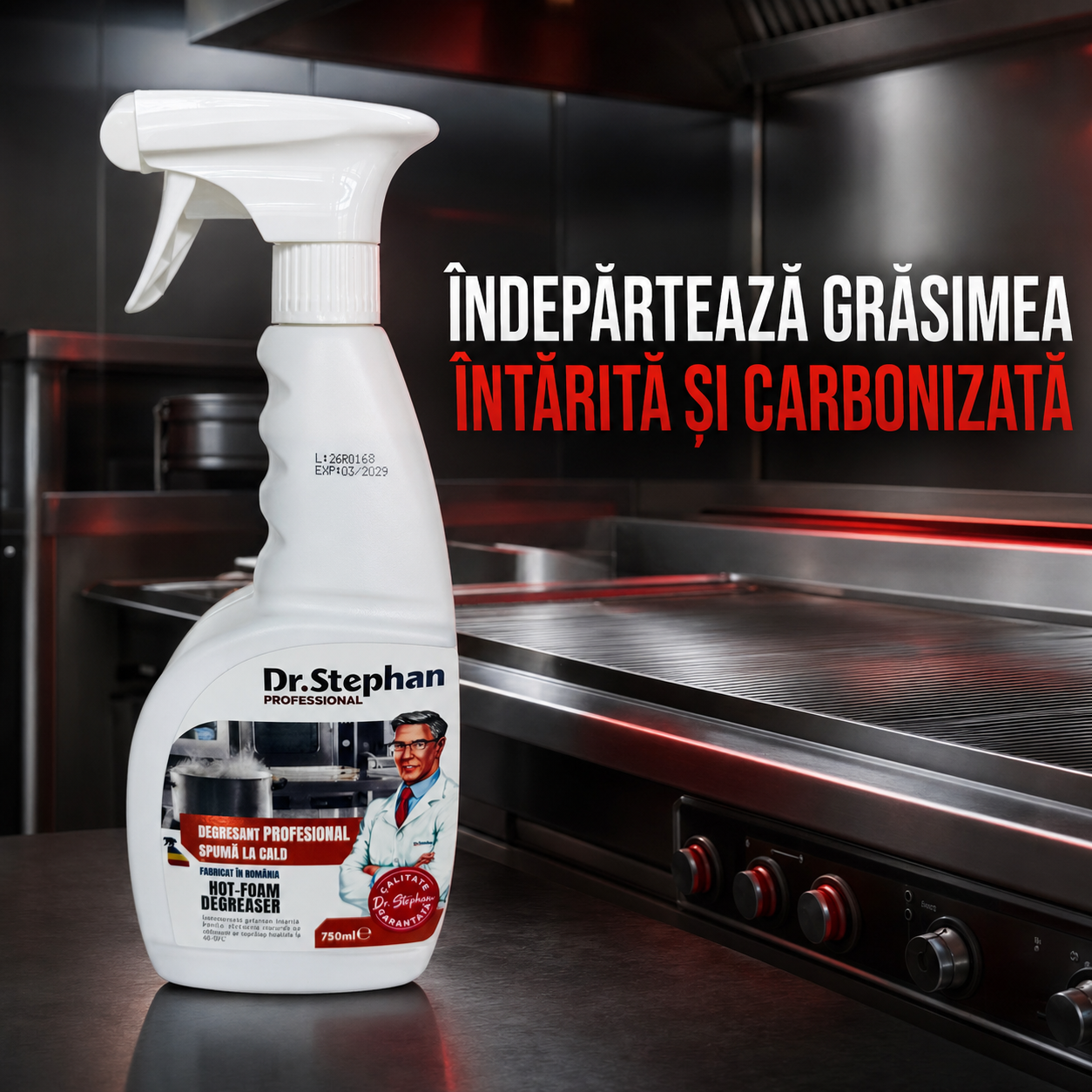 Degresant profesional spumă-la-cald Dr. Stephan 750 ml [4]
