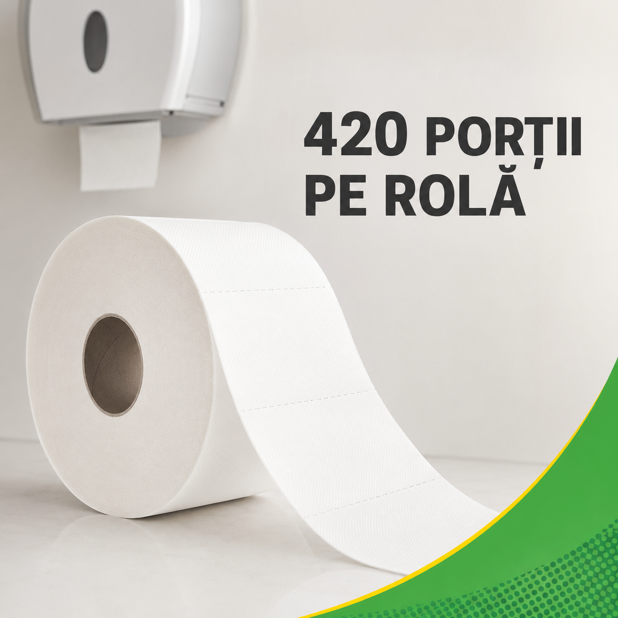 Hârtie igienică AMIANO Mini Jumbo Economy 2 straturi bax 12 role [5]