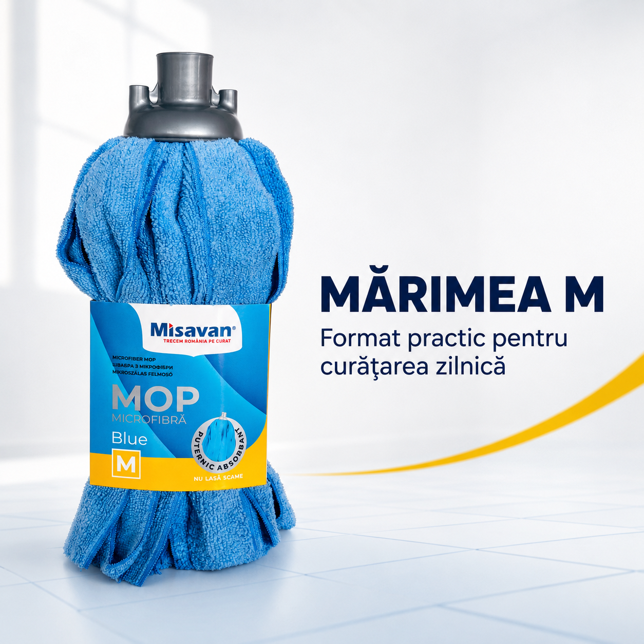 Misavan Mop din microfibră Blue, mărimea M [6]