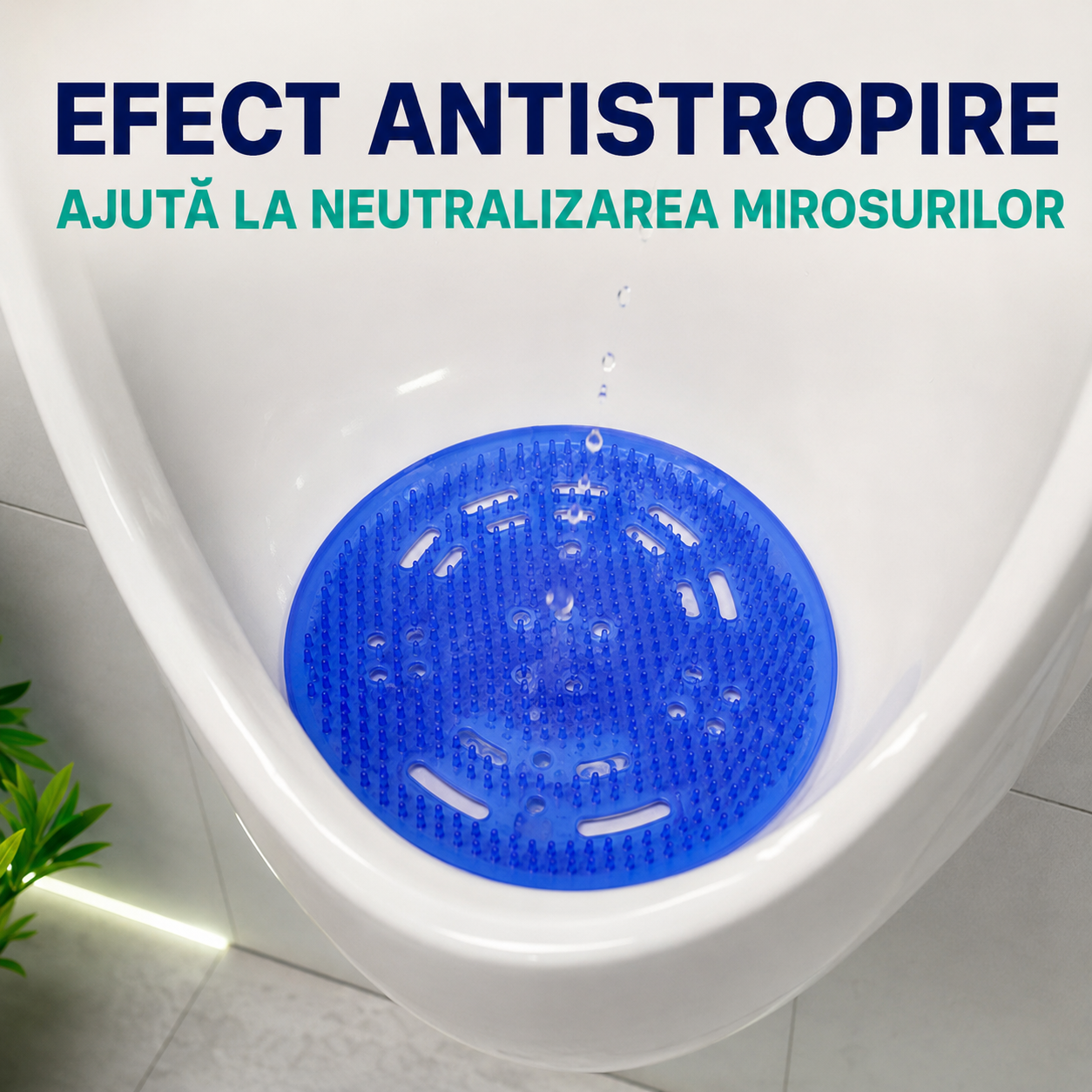 Sită parfumată pentru pisoar Misavan Amiano Fresh, antistropire, 18,5 cm [6]