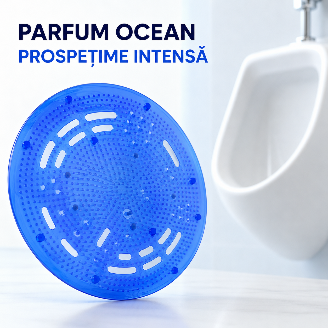 Sită parfumată pentru pisoar Misavan Amiano Ocean, antistropire, 18,5 cm [3]