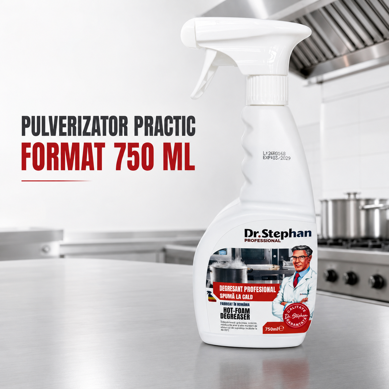 Degresant profesional spumă-la-cald Dr. Stephan 750 ml [6]