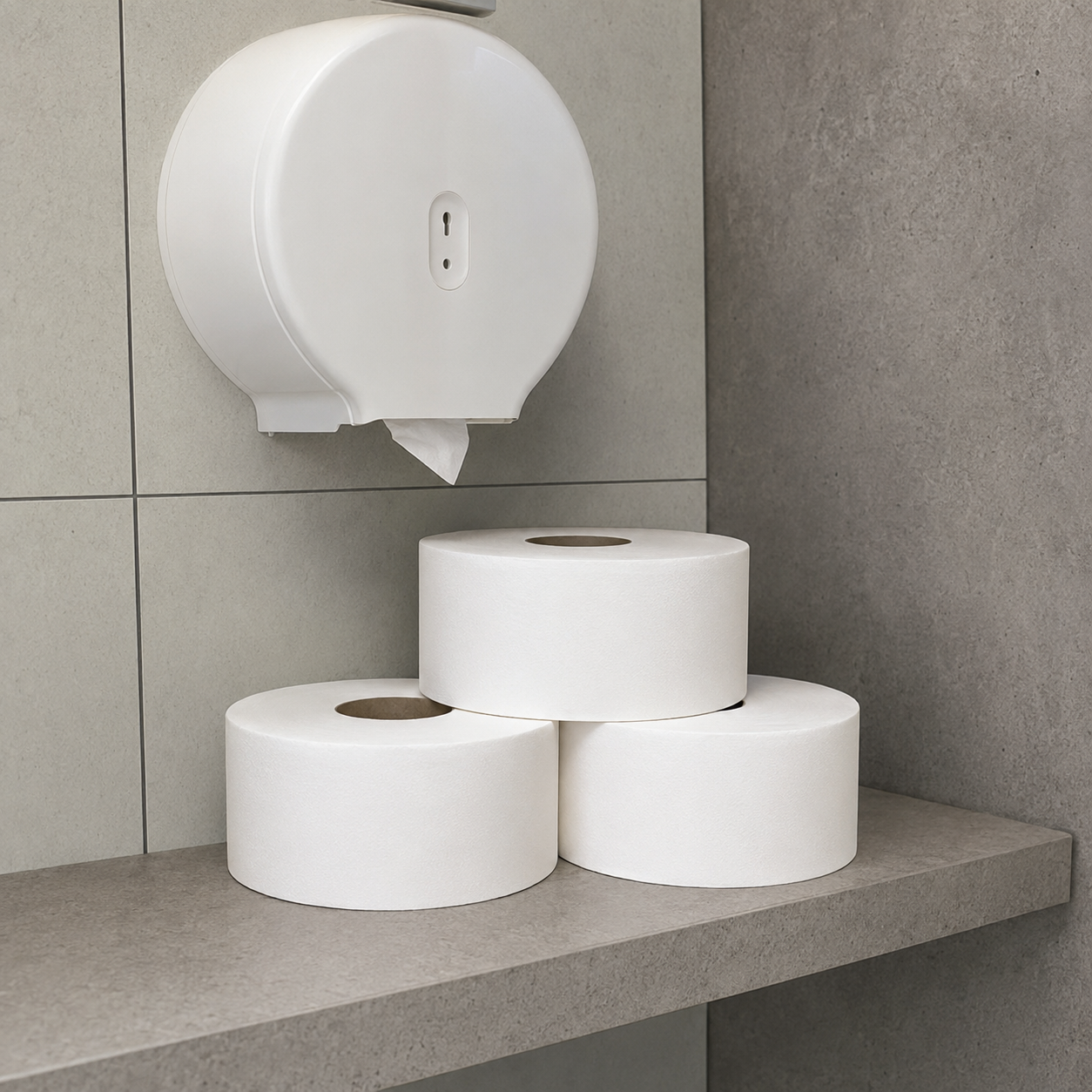 Hârtie igienică AMIANO Mini Jumbo Economy 2 straturi bax 12 role [2]