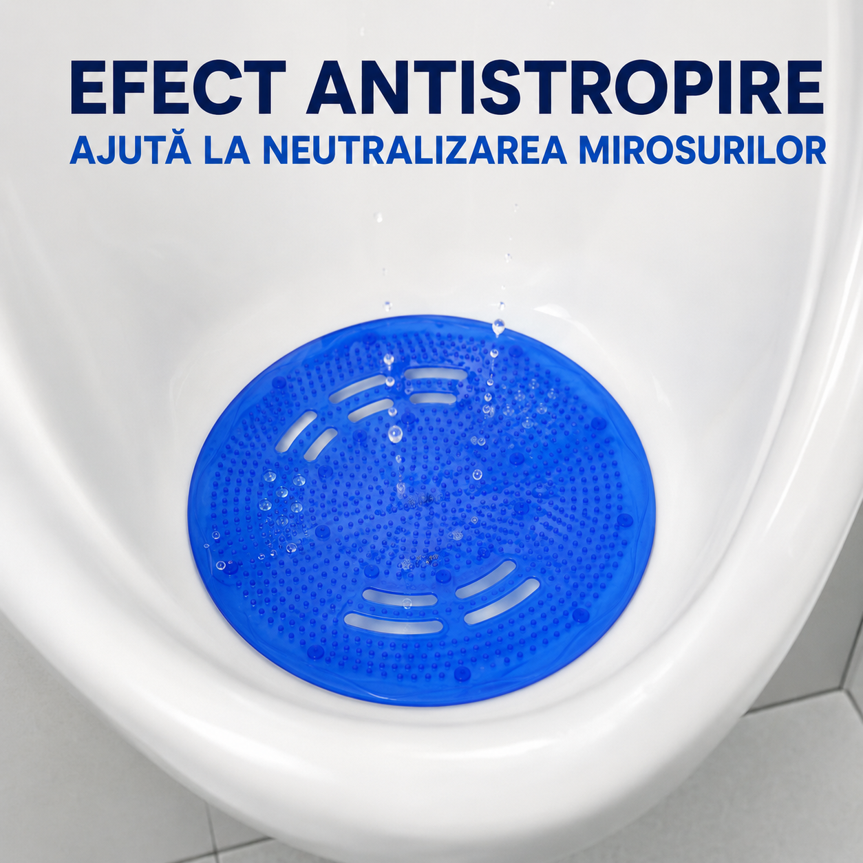 Sită parfumată pentru pisoar Misavan Amiano Ocean, antistropire, 18,5 cm [6]