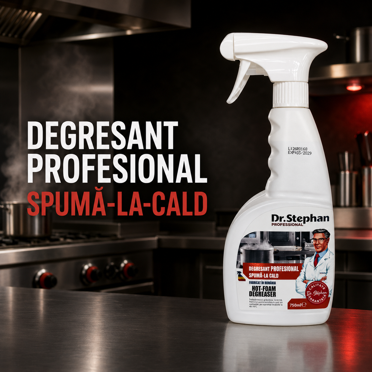 Degresant profesional spumă-la-cald Dr. Stephan 750 ml [3]