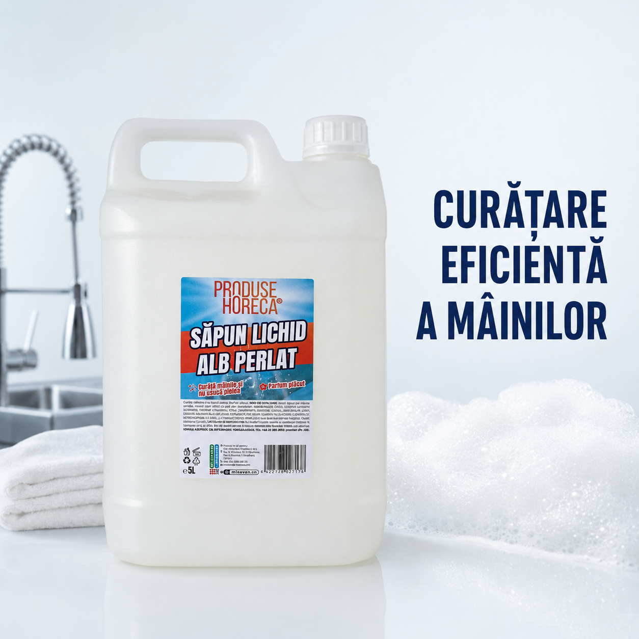 Săpun lichid alb perlat Misavan Produse Horeca 5 L [3]