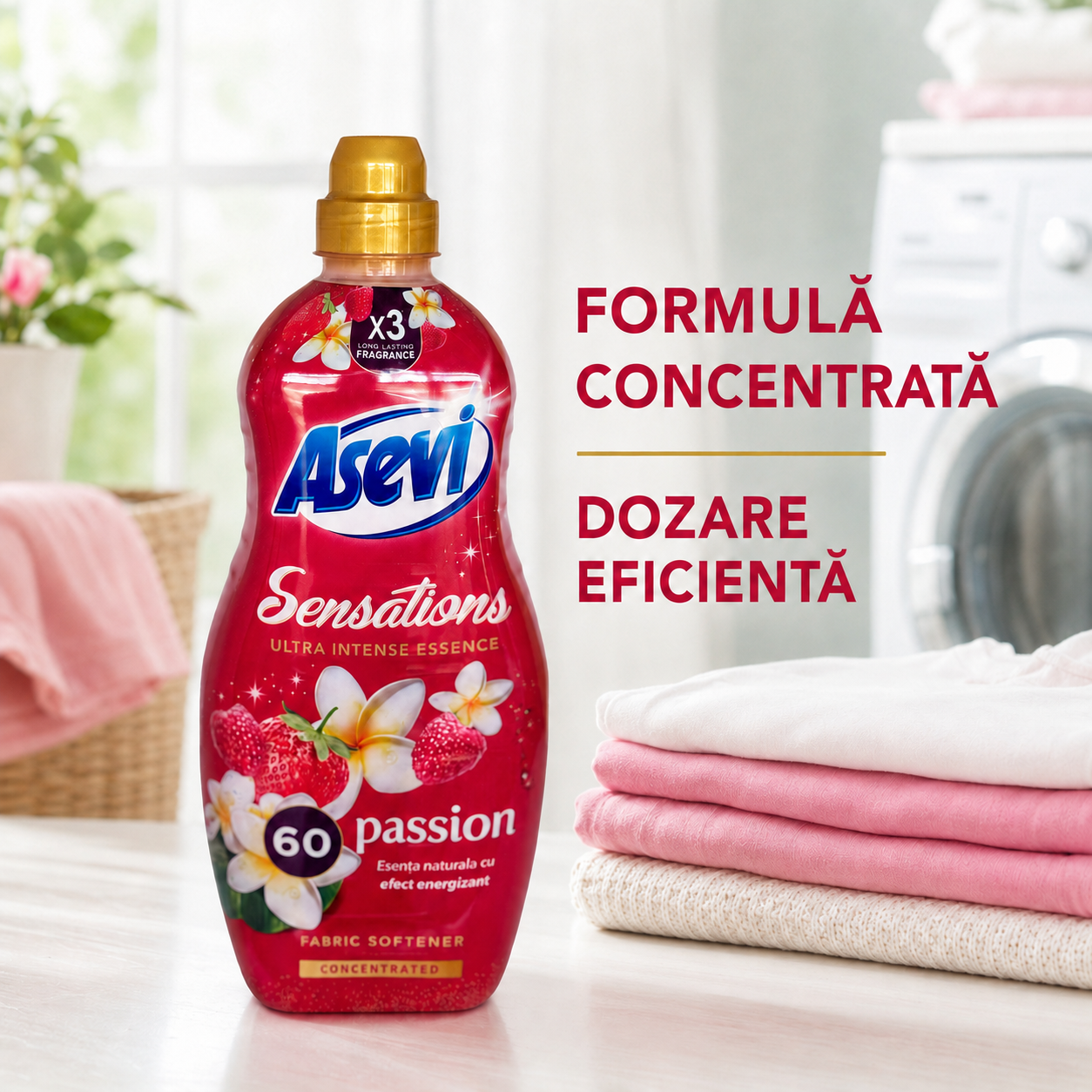 Asevi Sensations Passion Balsam Rufe Concentrat 1,44 L 60 Spălări [4]