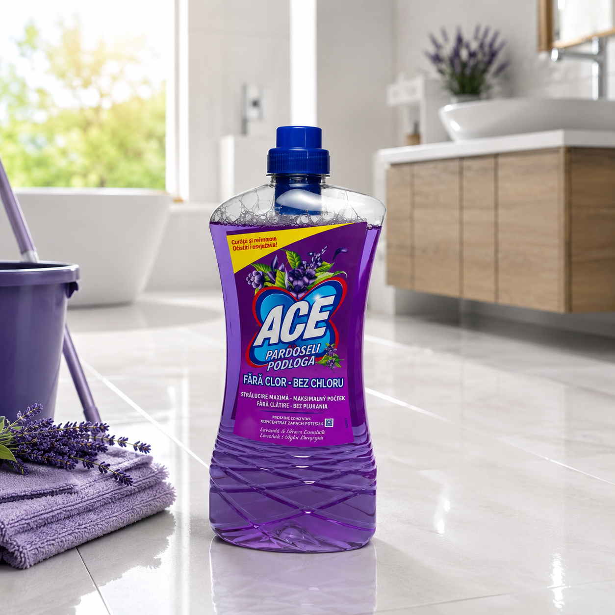 ACE Detergent pentru Pardoseli cu Parfum de Lavandă 1 L [2]
