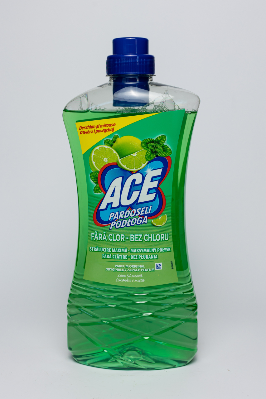 Ace  Floor, detergent, pentru pardoseli, Menta si Lime, 1L [2]