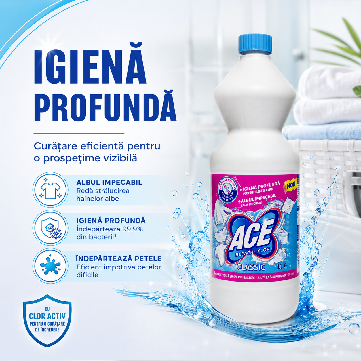 ACE Classic Înălbitor Gel cu Clor 1 L [4]