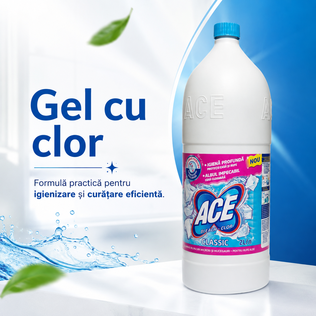ACE Classic Înălbitor Gel cu Clor 2 L [5]