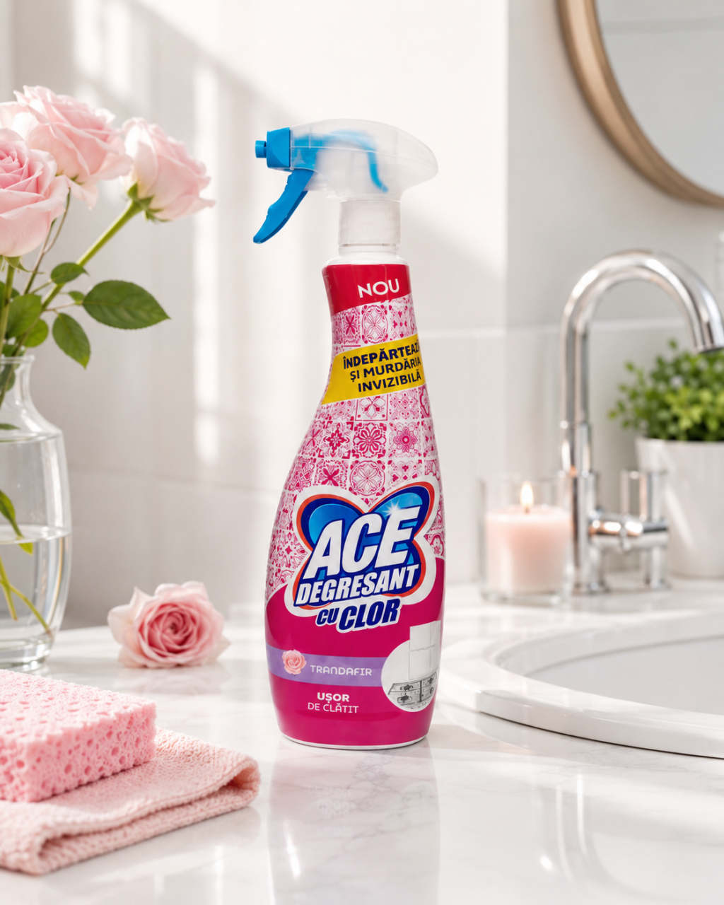 ACE Spray Degresant cu Clor Trandafir 650 ml [2]