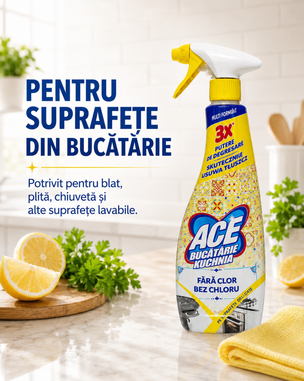 ACE Spray Degresant pentru Bucătărie Fără Clor 750 ml [5]