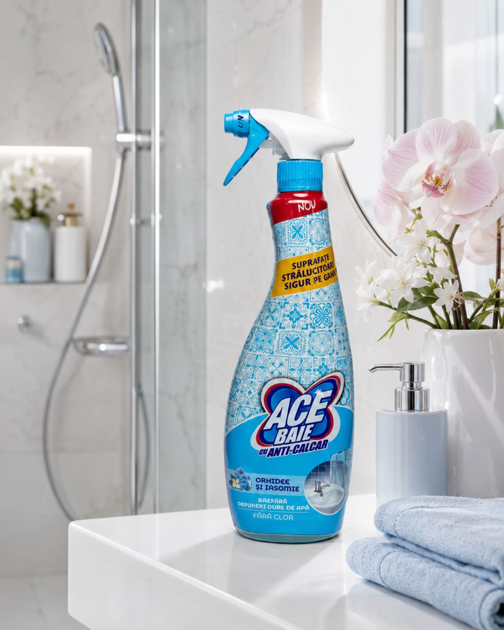 ACE Spray Soluție Anti-Calcar pentru Baie Orhidee si Iasomie 650 ml [2]
