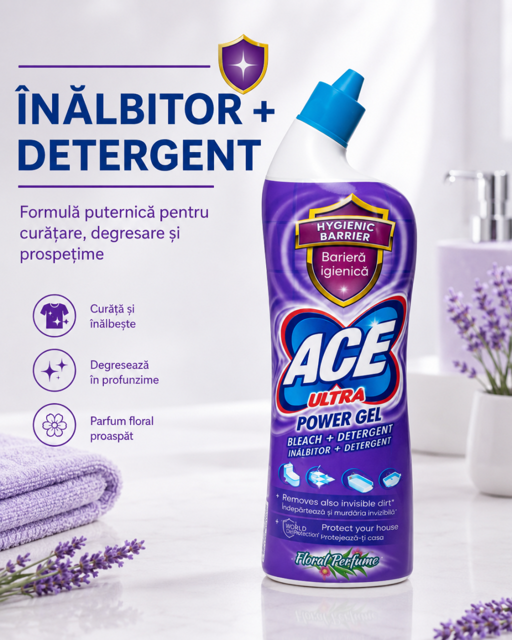 ACE Ultra Power Gel Înălbitor și Degresant Floral 750 ml [5]