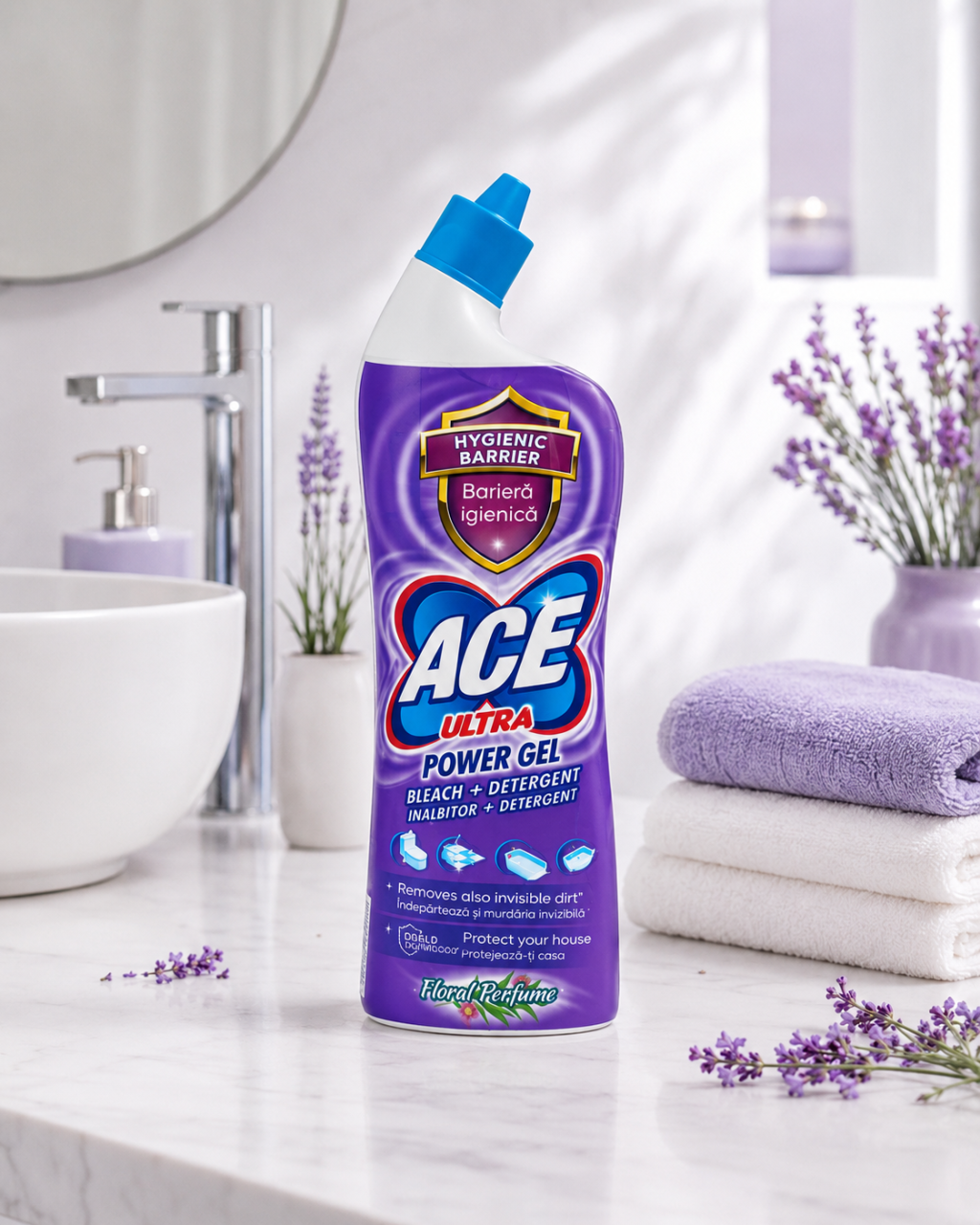 ACE Ultra Power Gel Înălbitor și Degresant Floral 750 ml [2]