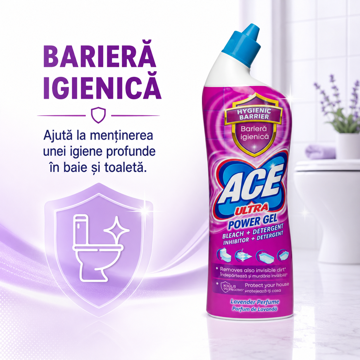 ACE Ultra Power Gel Înălbitor și Degresant Lavandă 750 ml [3]